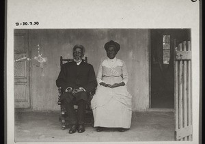 Pfr. Reindorf und Frau, pens. in Christiansborg zum 80. Geburtstag. Juni 1914