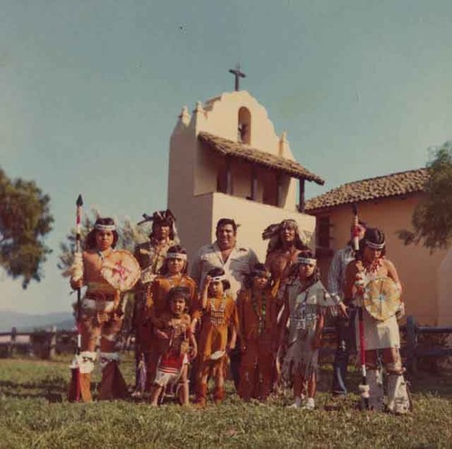 Native American gathering as part of the bicente