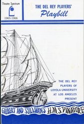 Del Rey Players playbill: H.M.S. Pinafore, 1965-1966