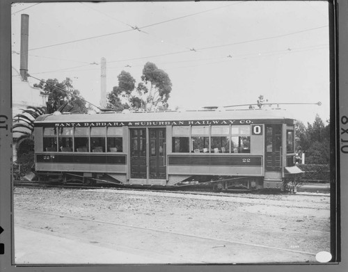 Streetcar on Santa Barbara & Suburban Railway line