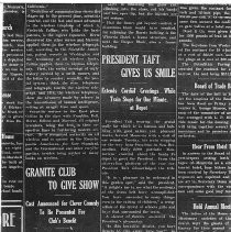 President Taft visits Santa Fe Depot