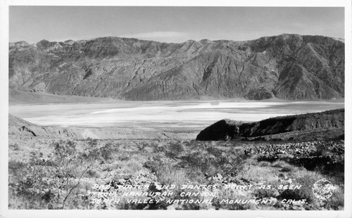 Badwater and Dantes Point As Seen From Hanaupah Canyon, Death Valley National Monument, Calif