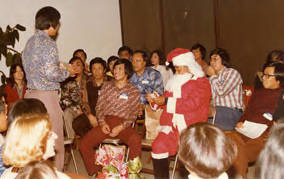 Gerald Jann dressed up as Santa Clause