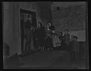 Scene from stage play, "Bury the Dead," California Labor School