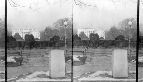 Zero Milestone and South Portico of the White House, Wash. D.C