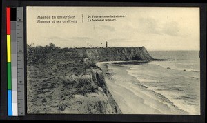Lighthouse on sea bluffs, Congo, ca.1920-1940