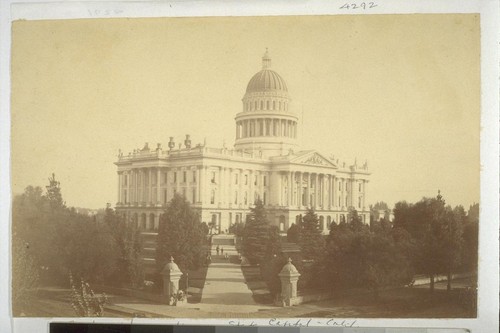 State Capitol, [Sacramento,] Calif. [Photograph by Baldwin, Sacramento.]