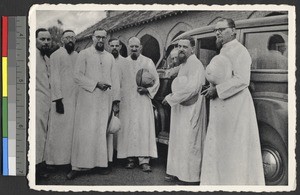 Missionary fathers, Missions of the Brothers of Saint Gabriel, Ango, Congo, ca.1920-1940