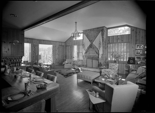 Boettcher, Charlie, residence. Living room and Dining room