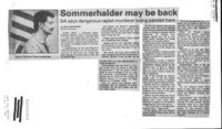 Sommerhalder may be back