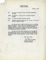 Memo from J. Ralph McFarling, Community Analyst, Granada (Amache) to Dr. John Harold Provinse and Edward H. Spicer, War Relocation Authority, re: community analyst report no. 9, a study of the major groups in Granada Center