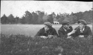3 men in a field