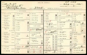 WPA household census for 3705 BARRINGTON AVE, Los Angeles County