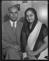 Major and Mrs. Sohan L. Bhatia visiting from Bombay, 1935