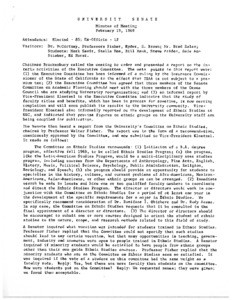 USC Faculty Senate minutes, 1969-02-19