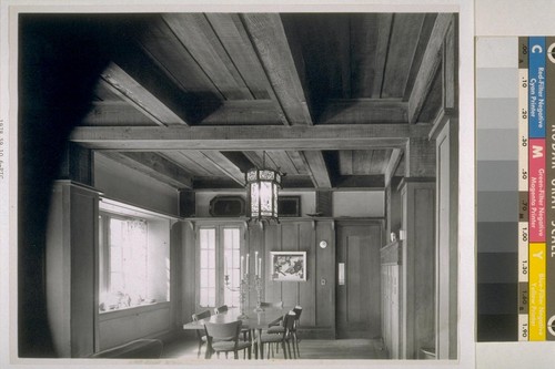 Hopps house, Ross: [interior, dining room]