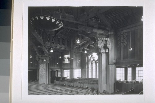 First Church of Christ, Scientist, Berkeley: [interior, view of sanctuary]