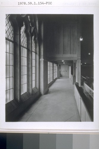 First Church of Christ, Scientist, Berkeley: [interior, side aisle in sanctuary]