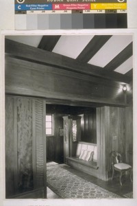 Tufts house, San Anselmo: [interior, hallway] — Calisphere