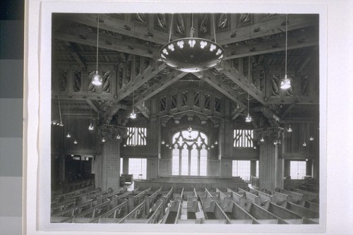 First Church of Christ, Scientist, Berkeley: [interior, view of sanctuary]