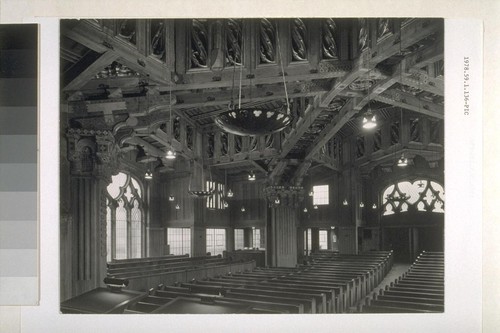 First Church of Christ, Scientist, Berkeley: [interior, view of sanctuary]