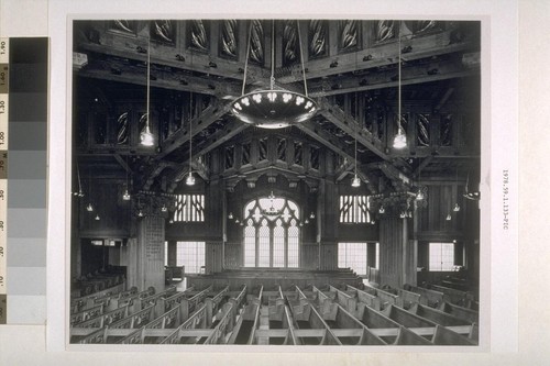 First Church of Christ, Scientist, Berkeley: [interior, view of sanctuary]