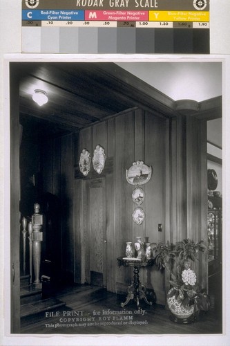 Chick house, Oakland: [interior, hallway]