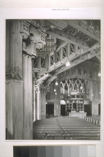 First Church of Christ, Scientist, Berkeley: [interior, view of sanctuary]