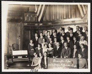 "Geineschter Chor der Ersten-Deutschen-Methodisten Kirche, Los Angeles, Calif," photograph, 1928