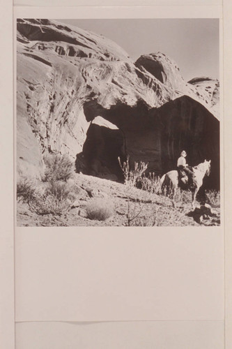 Nancy Daly at White-hat Bridge, Navajo Canyon, Arizona