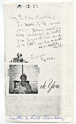 Letter from Lydia Flood Jackson to Ruth Lasartemay