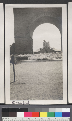 Stanford. [Ruins seen through Great Arch.]