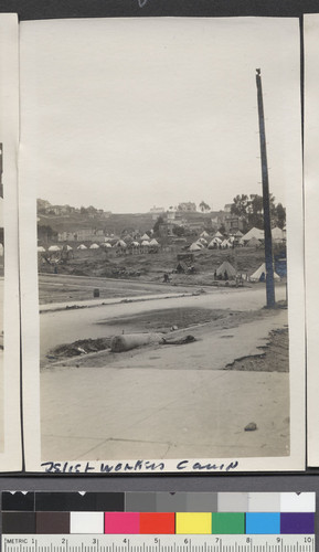 Relief workers' camp. [Unidentified location.]