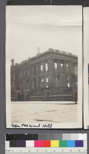 Near Fairmont Hotel. [Flood mansion, Nob Hill.]