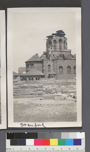 Stanford. [Ruins of Stanford Memorial Church.]