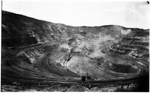 View of strip mining, possibly a quarry