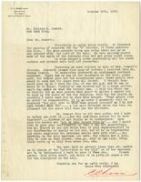 Letter from C. C. Rossi to William Randolph Hearst, October 29, 1927