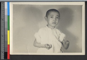 Boy with injured arms, Shanghai, China, ca.1939