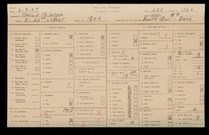WPA household census for 1309 E 22ND ST, Los Angeles