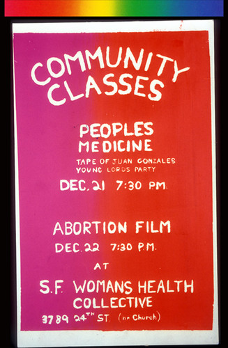 Community Classes, Announcement Poster for
