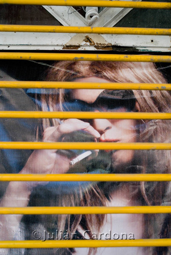 Ad in Window, Juárez, 2008