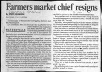 Farmers market chief resigns