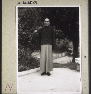 Pastor Ho thau Syo, colleague of Rev. Fischle. (1935)