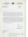 Letter from V Tedesco, UN Office of High Commissioner for Refugees, Geneva (Switzerland) to Bruce Herschensohn, Hollywood (Los Angeles, Calif.), March 2, 1965