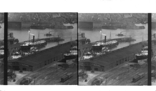 N.E. from B. & O. Grain Elevators to Locust Point Terminals Harbor & City of Baltimore, Md