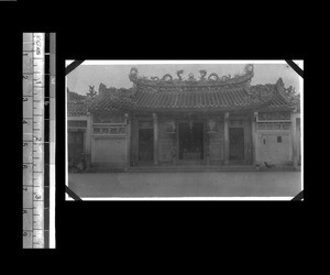 Temple dedicated to sea goddess, Shantou, Guangdong, China, ca.1921-1923