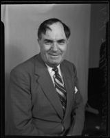 Dr. John Matthews, First Radio Church of the World minister, in portrait photo, Los Angeles, 1935