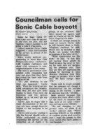 Councilman calls for Sonic Cable boycott