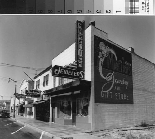 Marelich's Jewelry and Gift Store, San Mateo Avenue, 1940s
