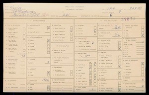 WPA household census for 231 BUNKER HILL, Los Angeles